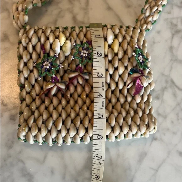 Vintage Handcrafted Beaded Shell Bag - Picture 9 of 9